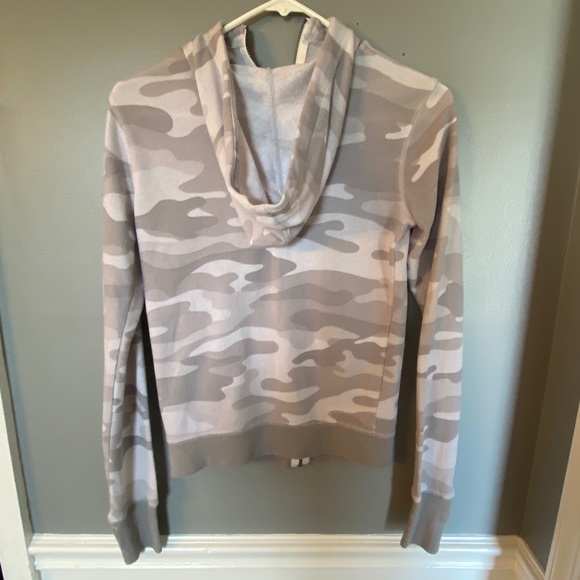 Grey Camouflage Zip-up Hoodie - Picture 2 of 5